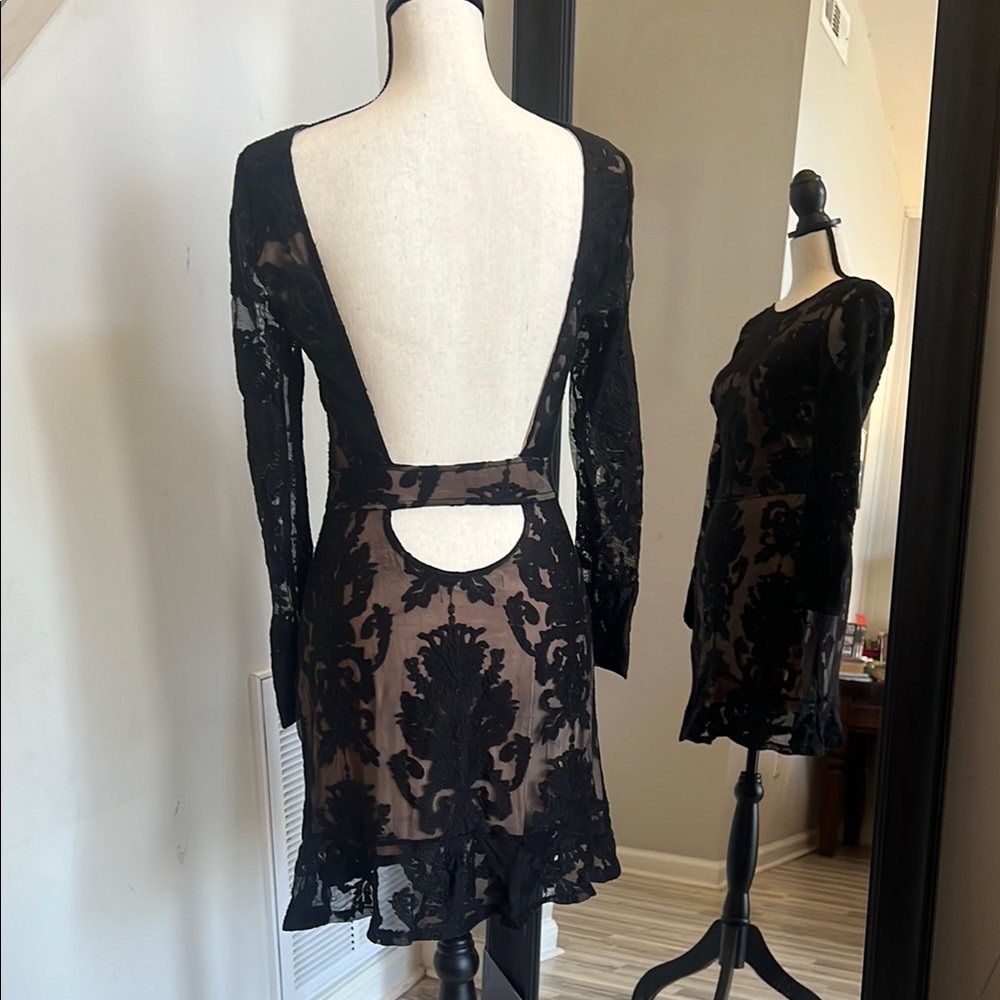 For Love And Lemons San Marco Black Lace Dress - Picture 3 of 4